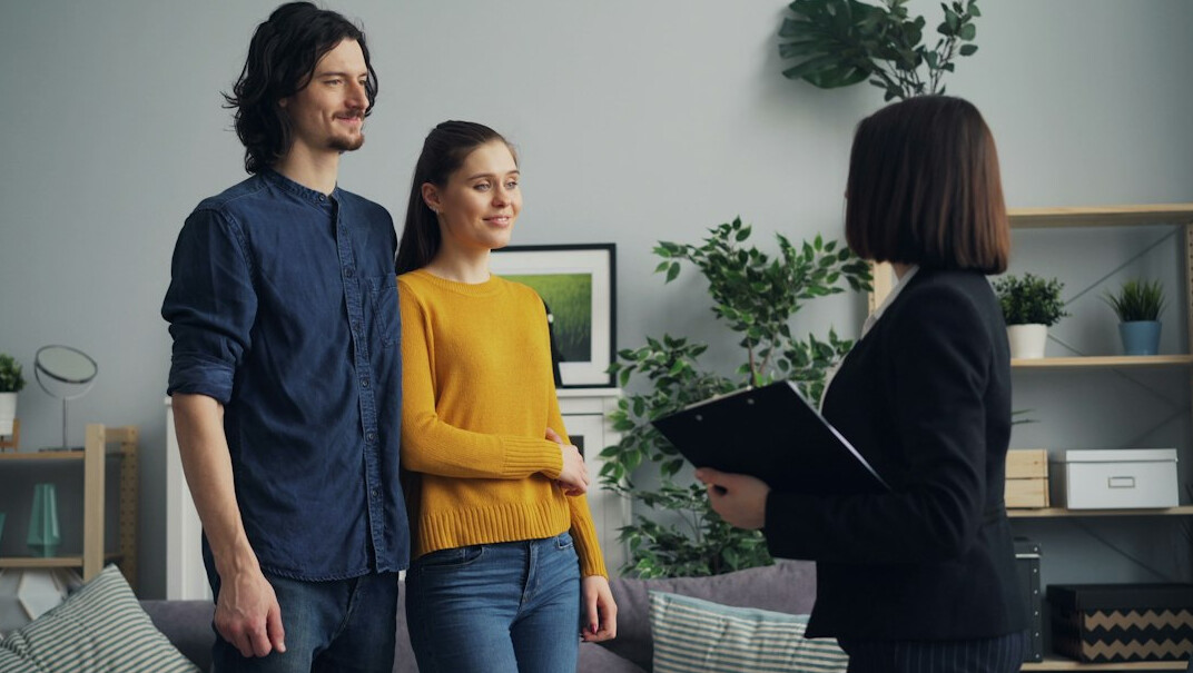 family discussing insurance